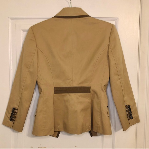 Rock & Republic Tailor Made Blazer Suit Jacket Light Brown Tan - Picture 3 of 5